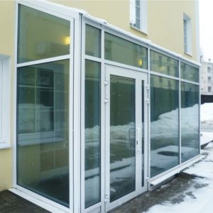 Тамбурная алюминиевая дверь GFTD843 Тамбурная алюминиевая дверь GFTD843